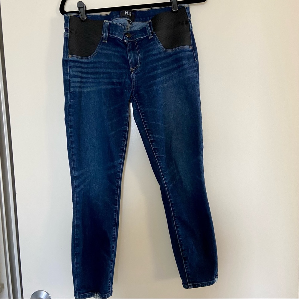Paige maternity skinny ankle jeans